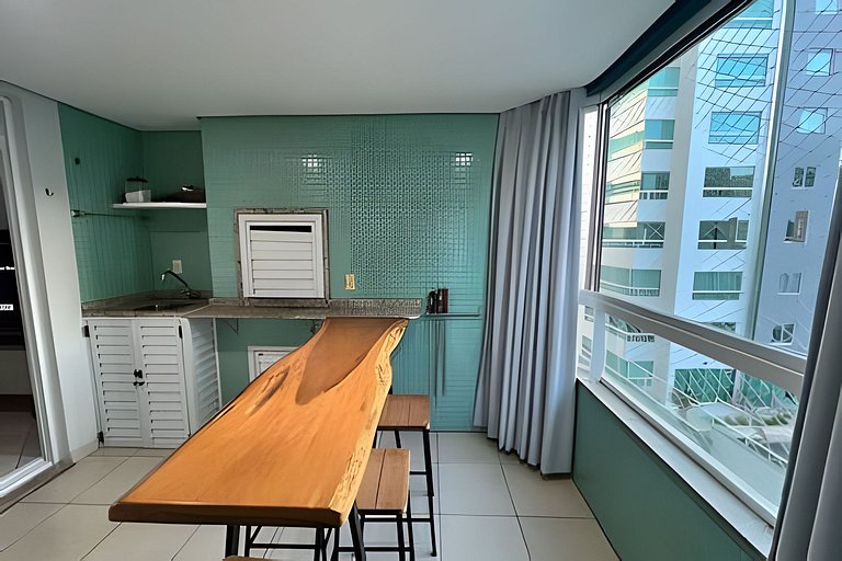 CURTA!|146| 3Q| Quadra Mar |2 Vagas |Churrasqueira