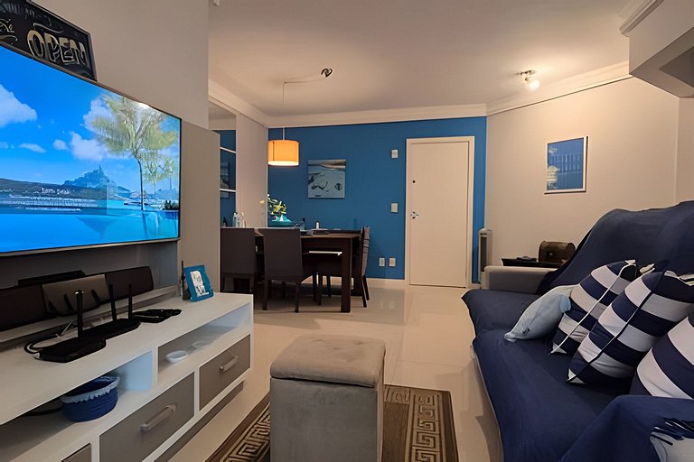 350m da Praia| 3 Quartos Varanda Gourmet |CURTA133