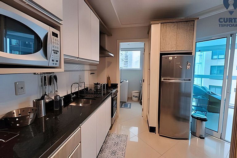 350m da Praia| 3 Quartos Varanda Gourmet |CURTA133