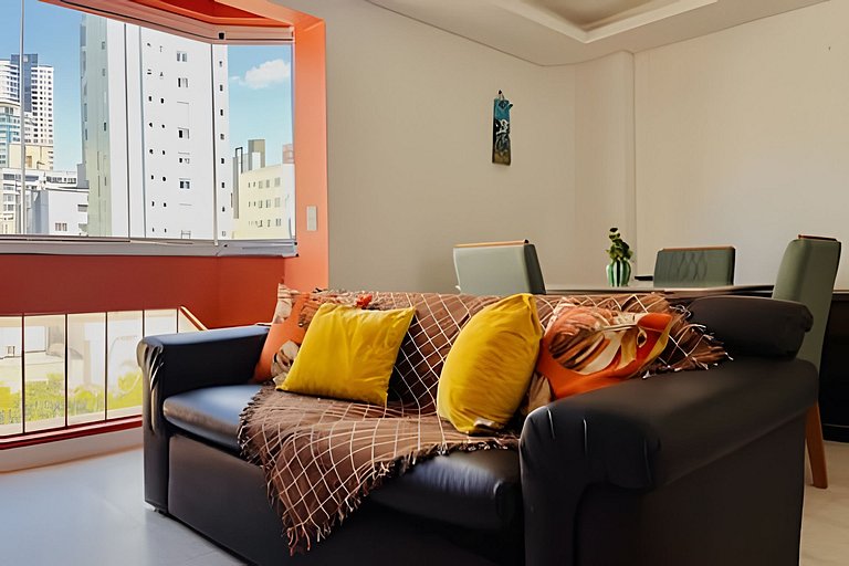 CURTA! |197| Apê Central 2 Quartos | 150m Praia