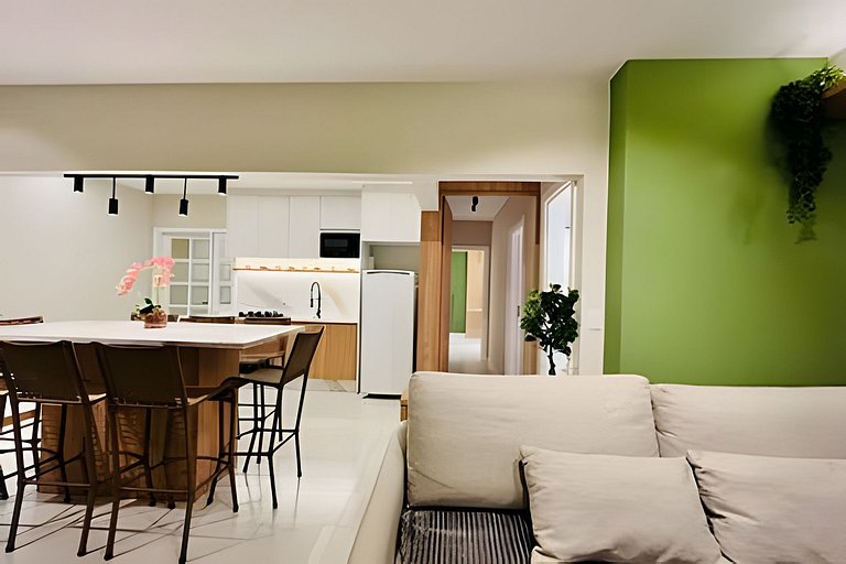 Central Totalmente Reformado 3 Quartos |CURTA178