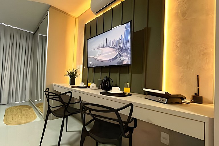 Loft Elegante & Confortável Unipraias |CURTA191