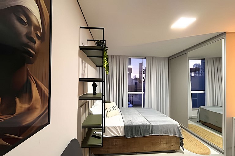 Loft Elegante & Confortável Unipraias |CURTA191