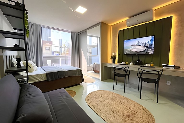 Loft Elegante & Confortável Unipraias |CURTA191