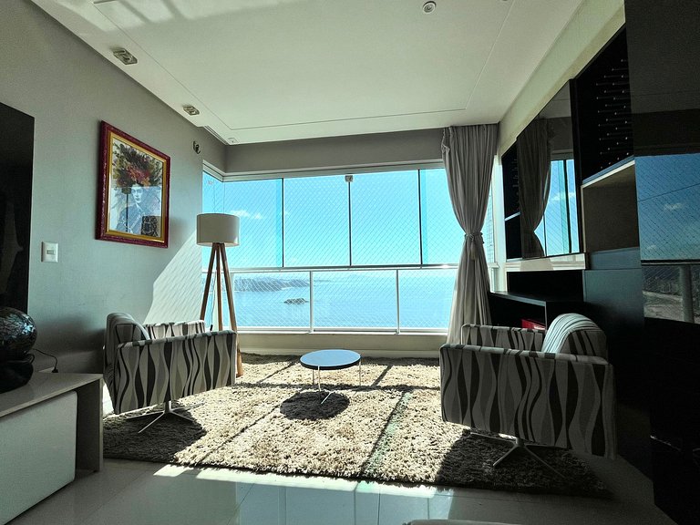 CURTA!|182| Luxo Vista 360 Praia BC 4Q | 4 vagas