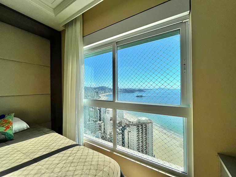 CURTA!|182| Luxo Vista 360 Praia BC 4Q | 4 vagas