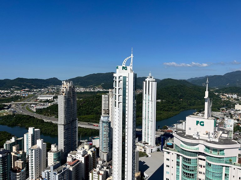 CURTA!|182| Luxo Vista 360 Praia BC 4Q | 4 vagas