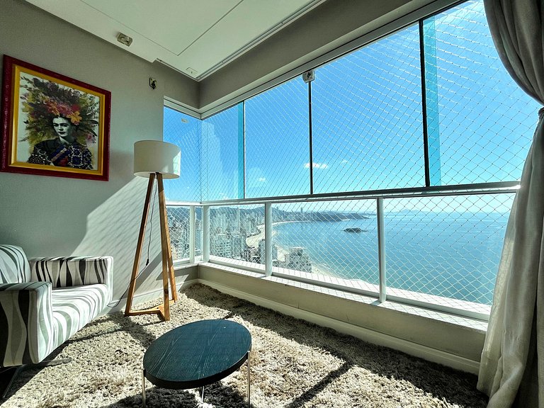 CURTA!|182| Luxo Vista 360 Praia BC 4Q | 4 vagas