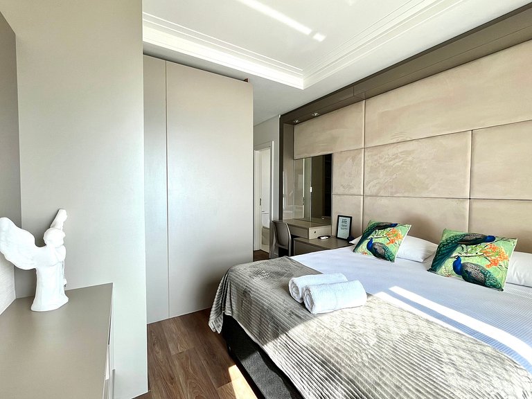 CURTA!|182| Luxo Vista 360 Praia BC 4Q | 4 vagas