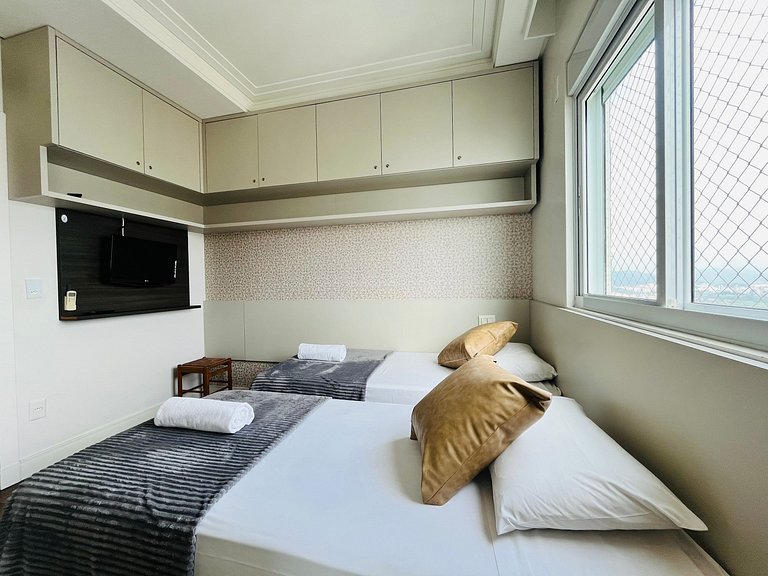 CURTA!|182| Luxo Vista 360 Praia BC 4Q | 4 vagas