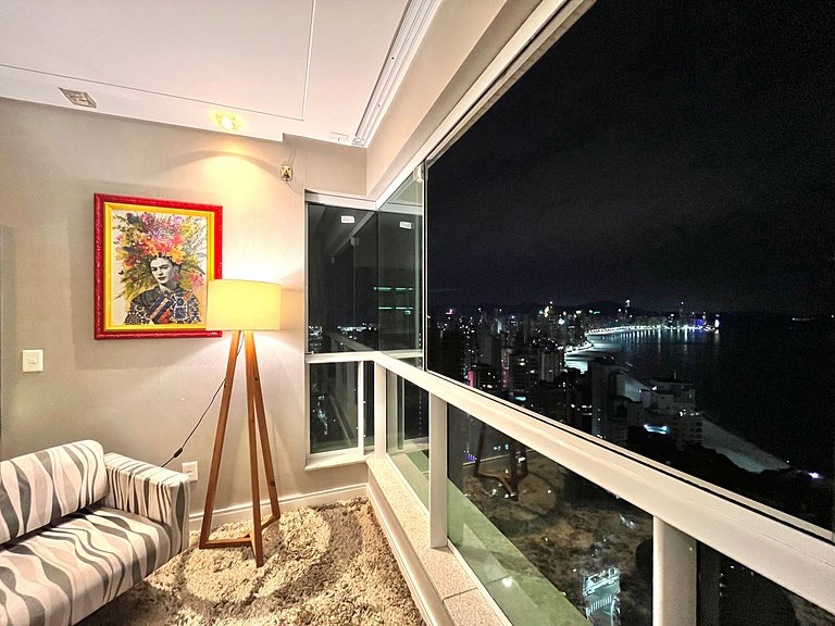 CURTA!|182| Luxo Vista 360 Praia BC 4Q | 4 vagas