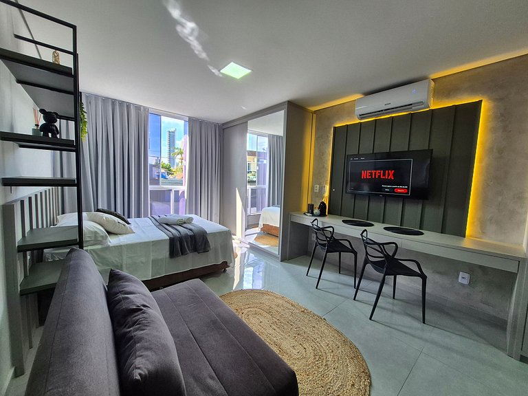 Loft Elegante & Confortável Unipraias |CURTA191