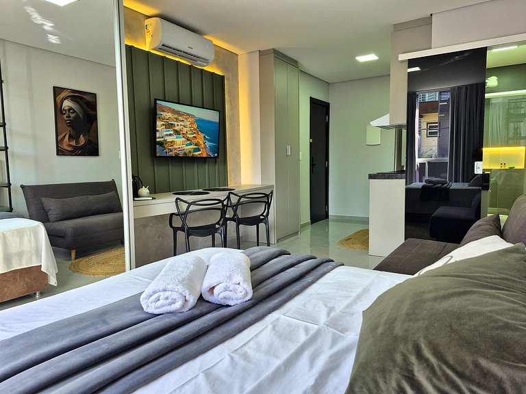 Loft Elegante & Confortável Unipraias |CURTA191