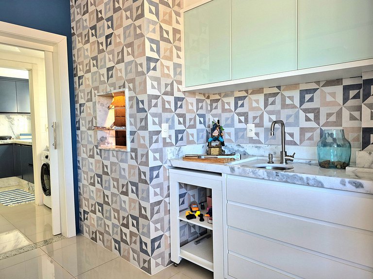 Estilo Tok&Stok 3 Quartos Churrasqueira |CURTA195