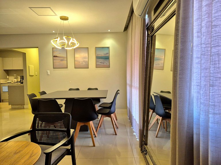 CURTA!|212| 100m da Praia | 4 Quartos | Quadra Mar