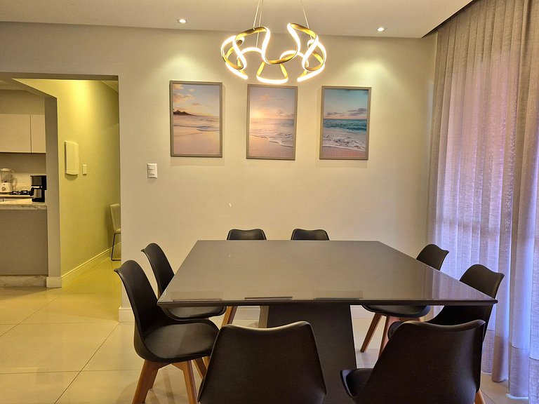 CURTA!|212| 100m da Praia | 4 Quartos | Quadra Mar