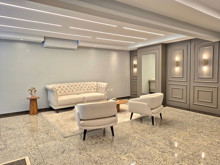 CURTA!|212| 100m da Praia | 4 Quartos | Quadra Mar