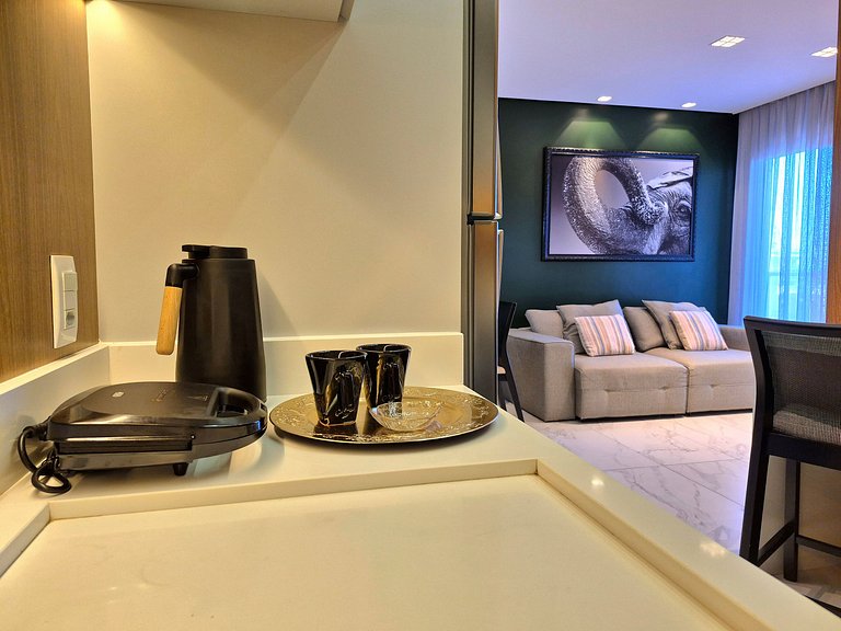 CURTA!|216|Brava Arts|2 Suítes| Sofisticada Vista