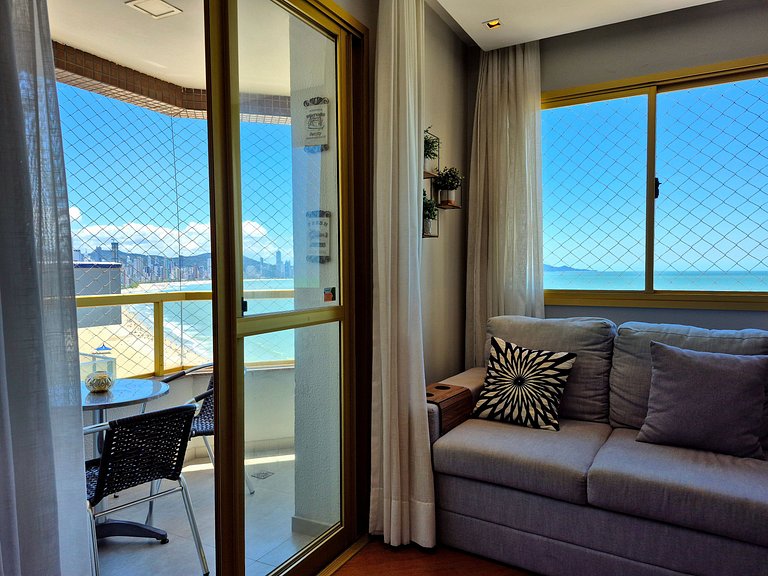 Vista Mar com Churrasqueira| 2 Quartos |CURTA156