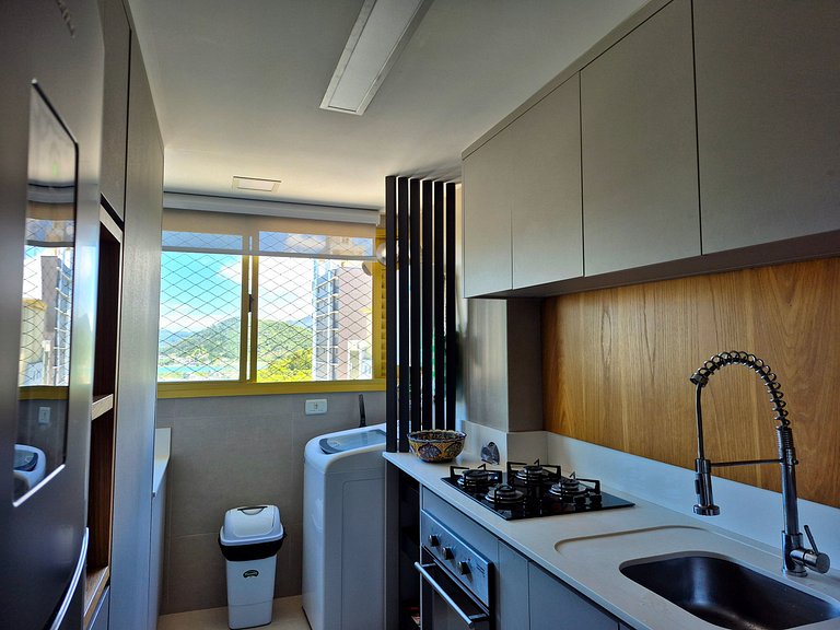 Vista Mar com Churrasqueira| 2 Quartos |CURTA156