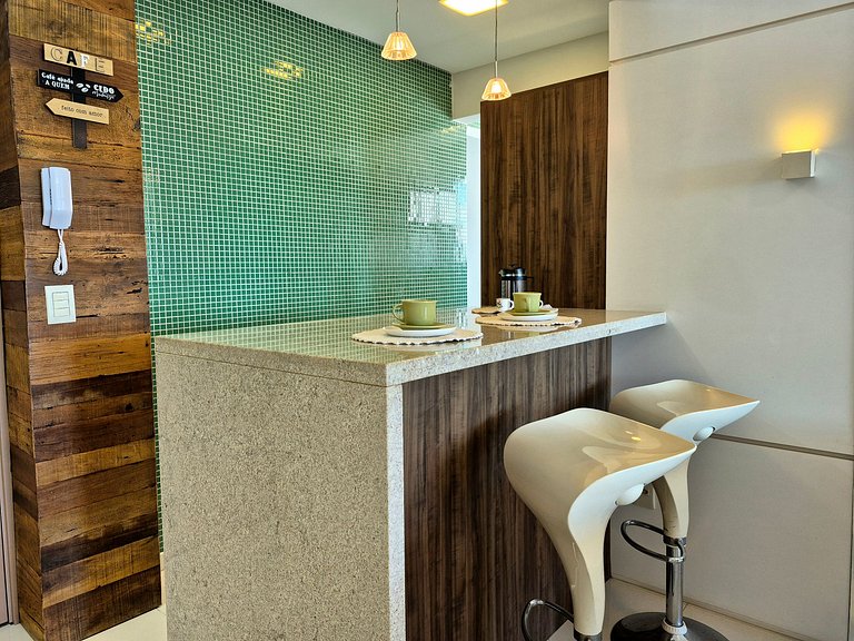 2 Quartos| Beira Mar & Pé na Areia |CURTA213