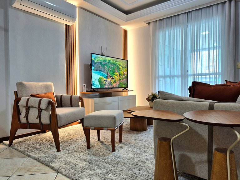 CURTA! |146| Quadra Mar | 2 Vagas | Churrasqueira