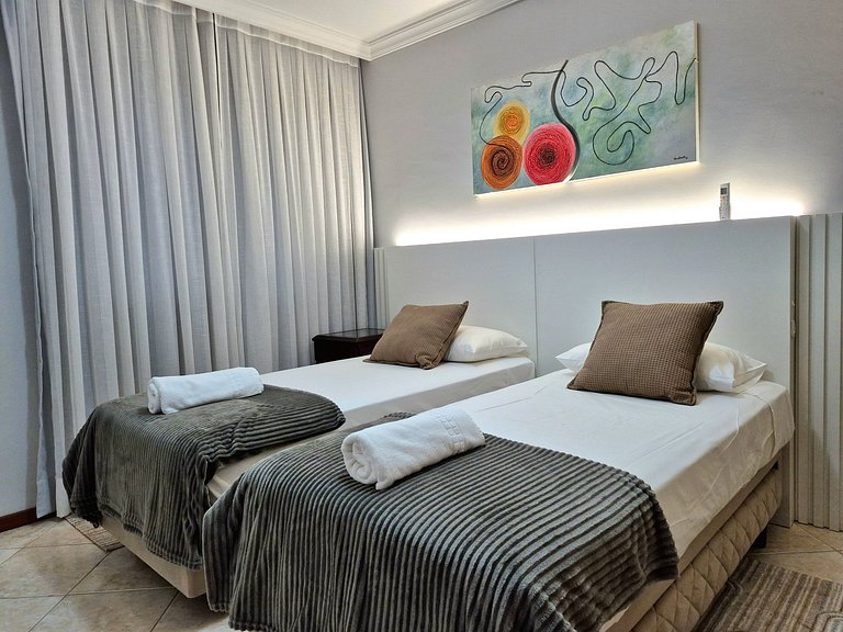 CURTA! |146| Quadra Mar | 2 Vagas | Churrasqueira