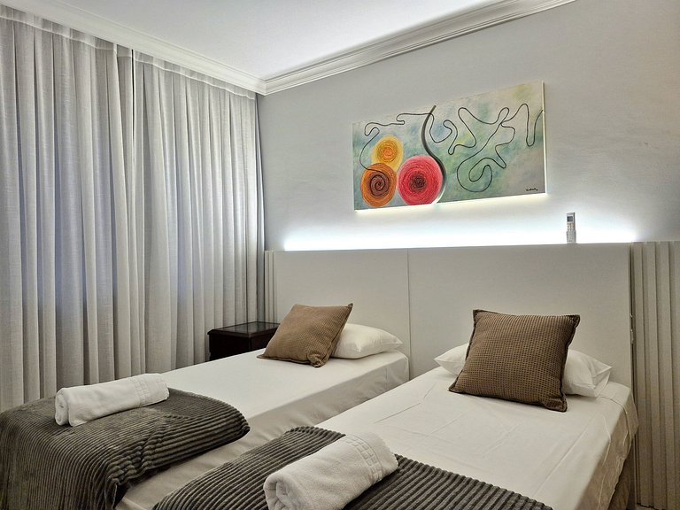 CURTA!|146| 3Q| Quadra Mar |2 Vagas |Churrasqueira