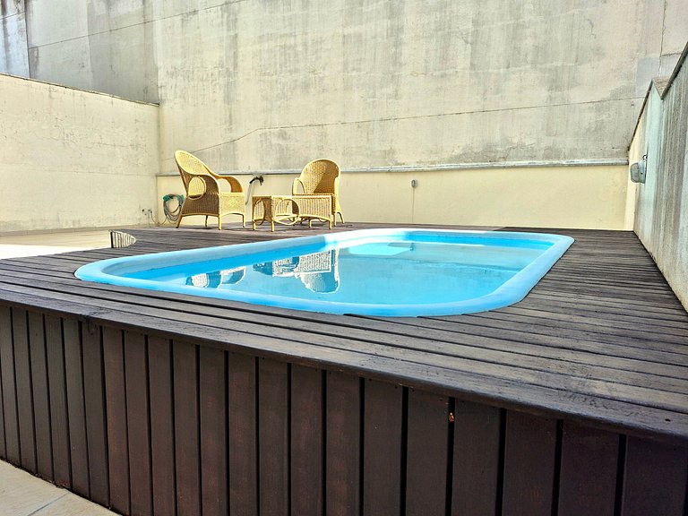 Terraço Piscina Privada Pontal Norte 2Q |CURTA224