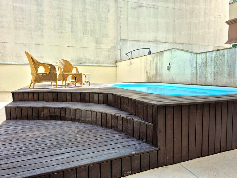 CURTA!|224| 2Q Terraço com Piscina | Pontal Norte