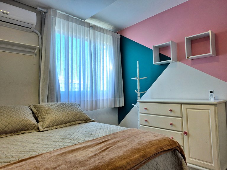 Quadra Mar Central c/ Vista Praia 2Q |CURTA232