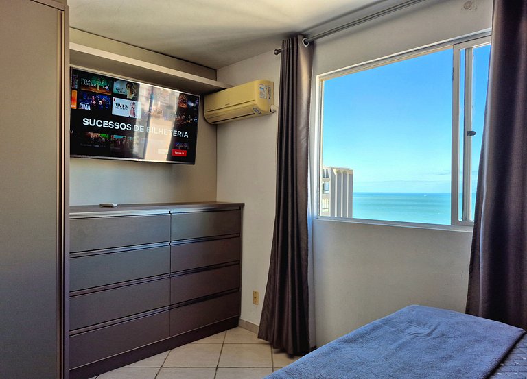 Quadra Mar Central c/ Vista Praia 2Q |CURTA232