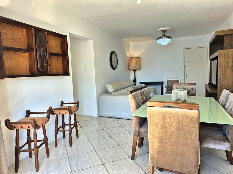 Quadra Mar Central c/ Vista Praia 2Q |CURTA232