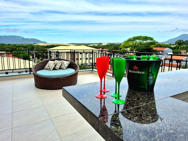 CURTA!|233| Cobertura 2Q| Área Gourmet Vista Dunas