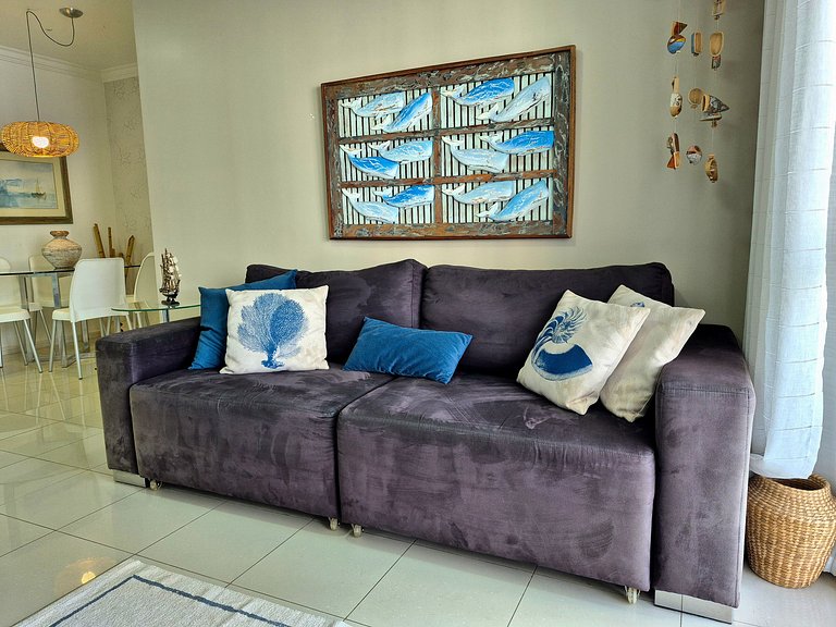 Quadra Mar 3 Quartos & Vaga |Vista Livre |CURTA235